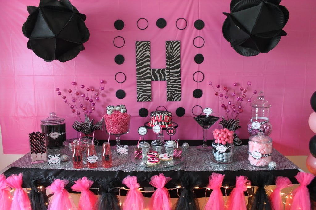 Pink Zebra Baby Shower Decoration Ideas