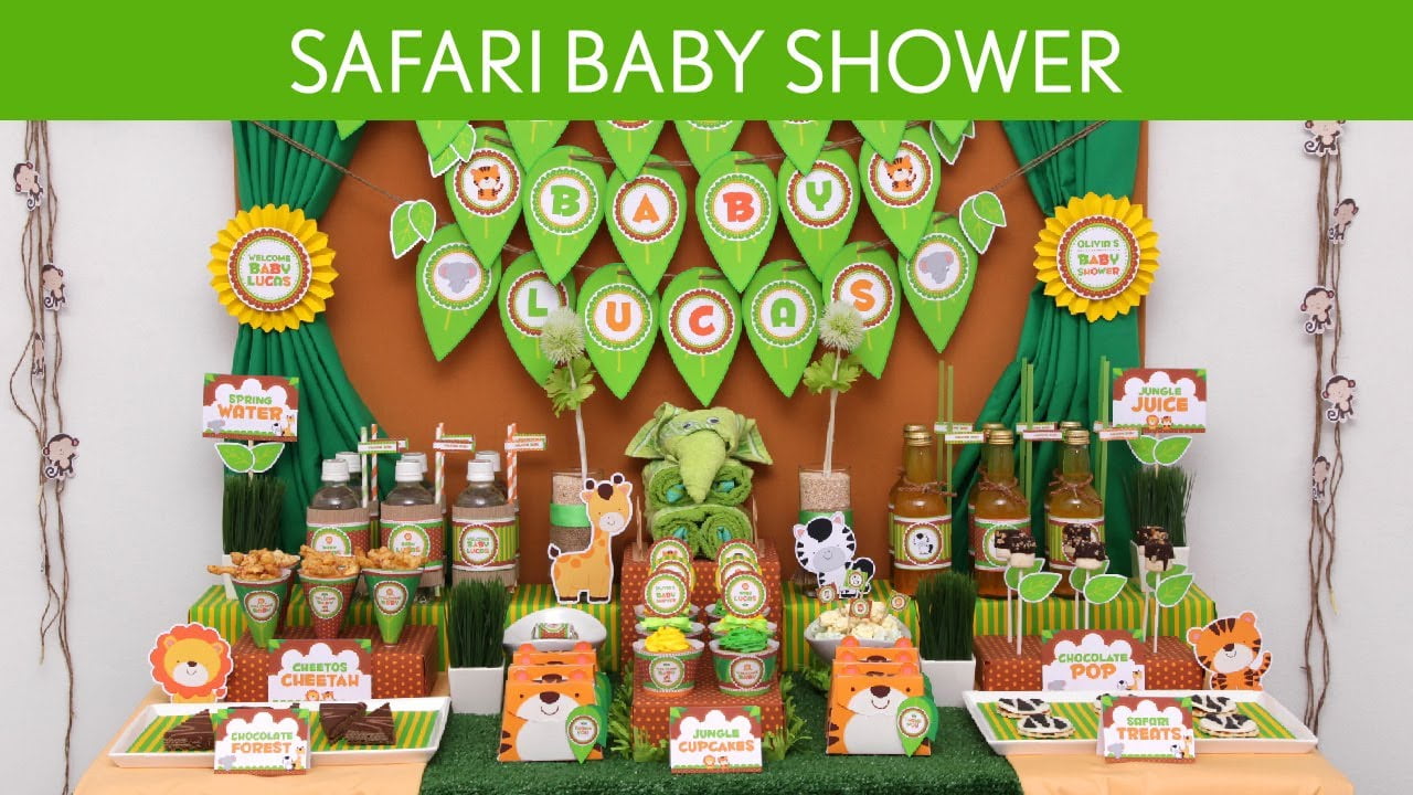 Easy Ways To Throw Safari Baby Shower Themes Free Printable Baby