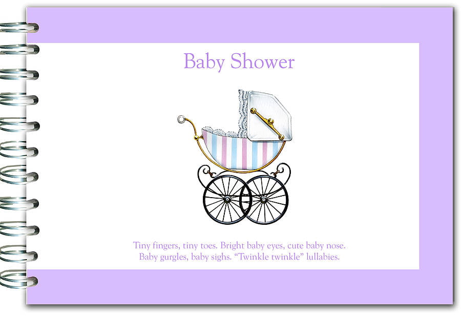 Baby Carriage Themed Baby Shower Guest Book