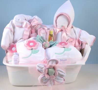 Baby Shower Gifts Basket For Baby Girls