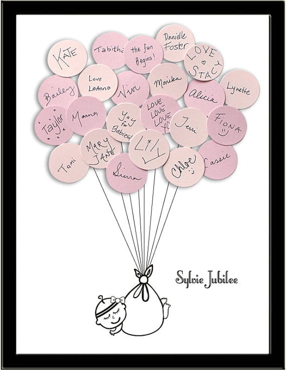 Baby Shower Guest Book Cover Ideas