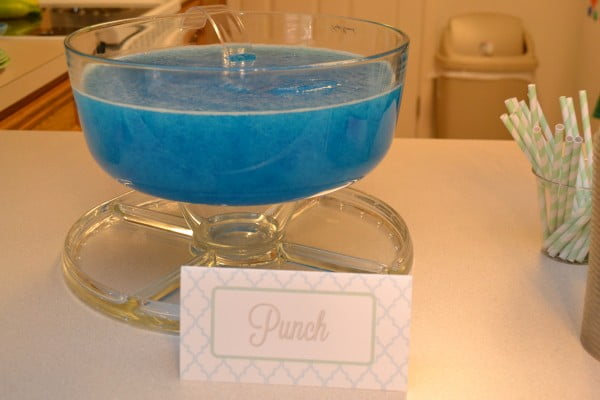 Blue Baby Shower Punch For Boys