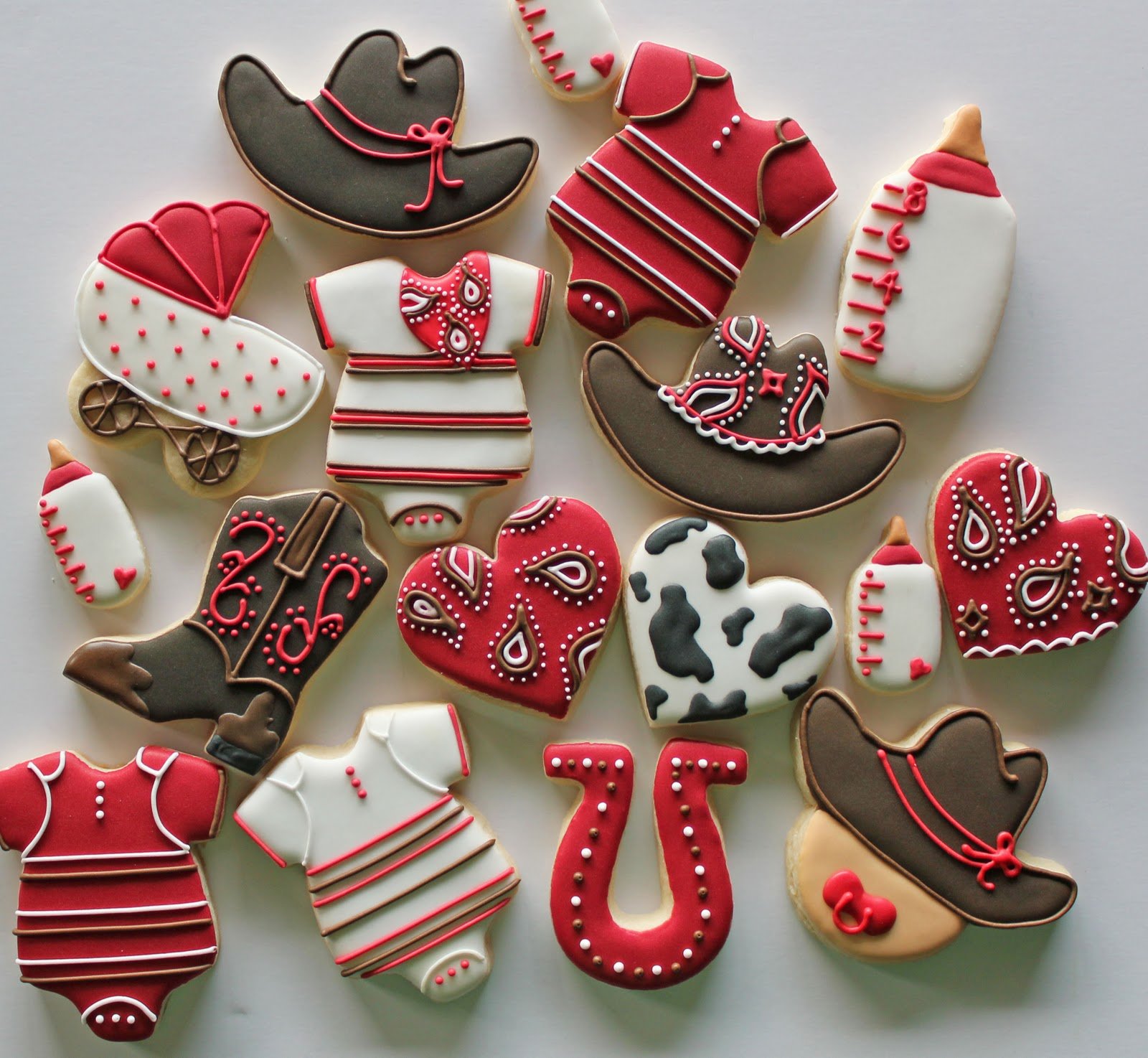 Cowboy And Cowgirl Baby Shower Ideas Cookies