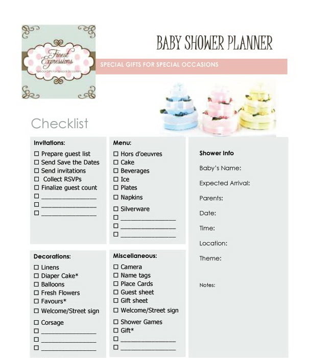 things to get at a baby shower