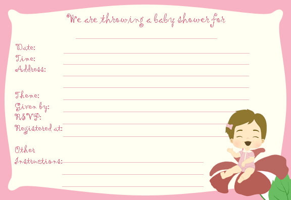 Free Printable Baby Shower Cards Template