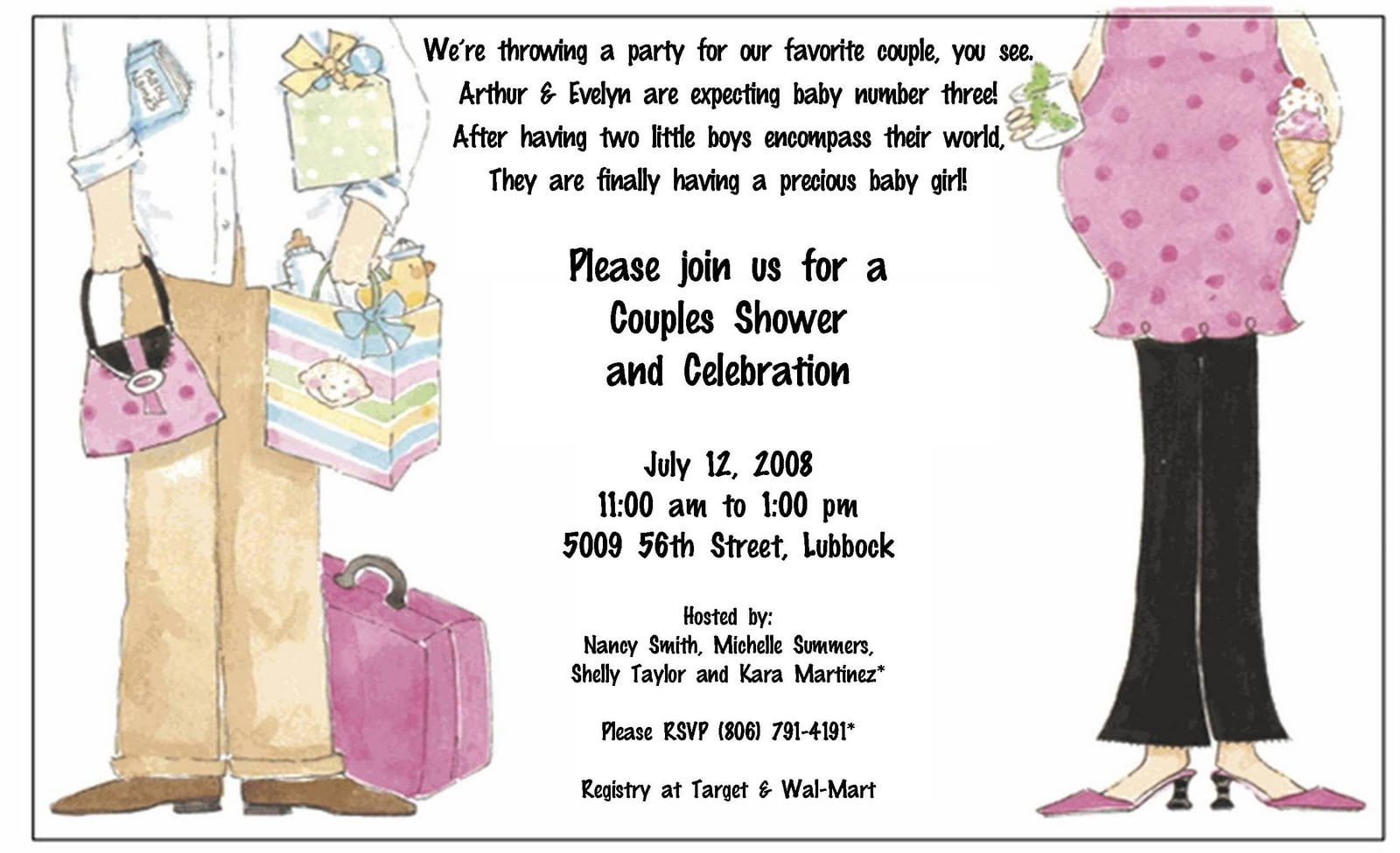 funny baby shower invitation wording