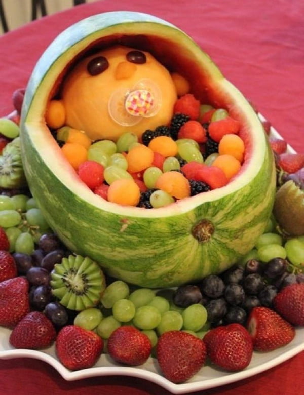 Fresh Fruit Decoration For Baby Shower Food Ideas