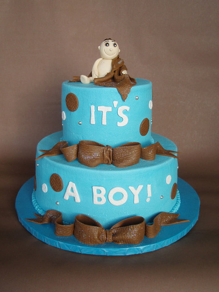 Handmade Boy Baby Shower Cake