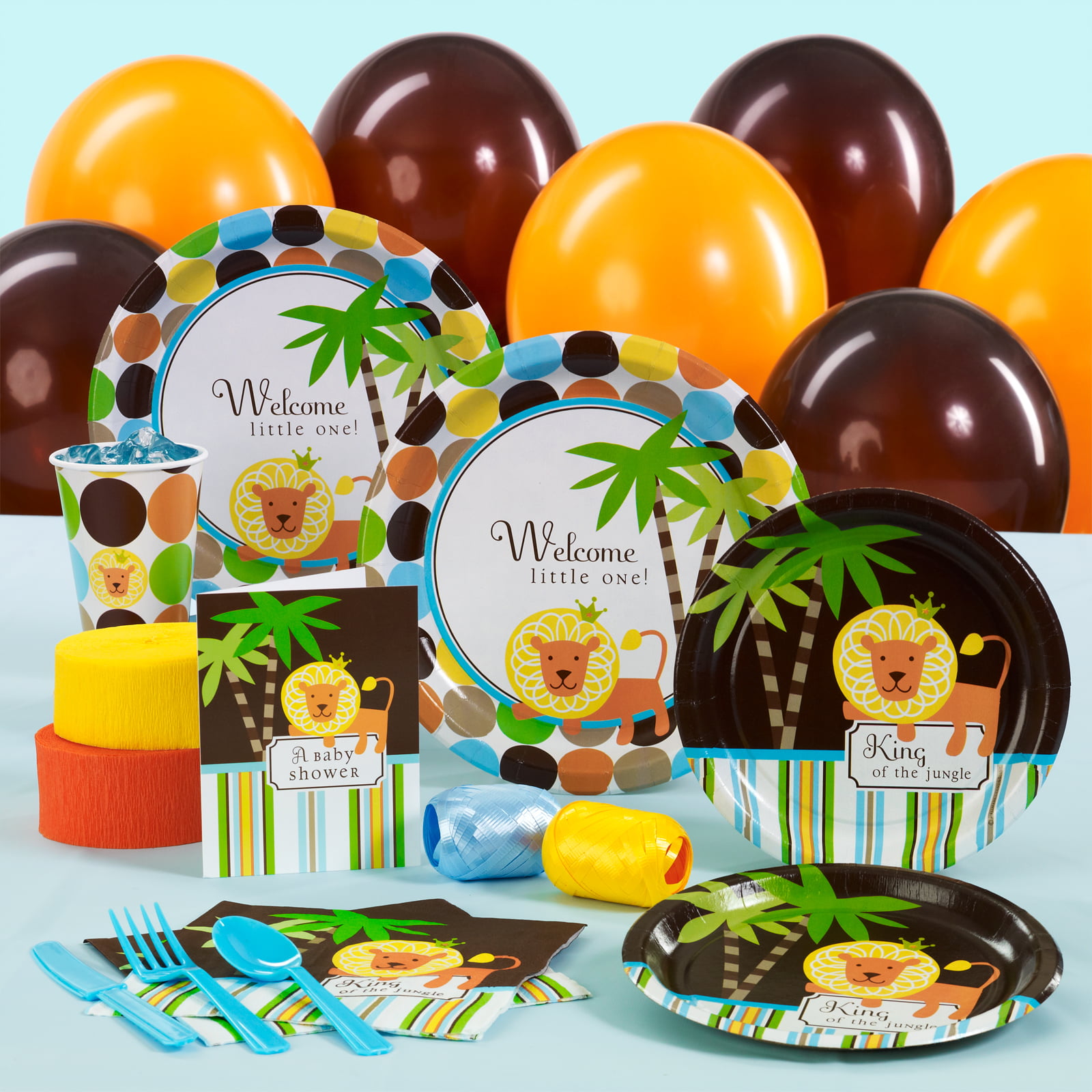 Jungle Theme Baby Shower Tableware Supply