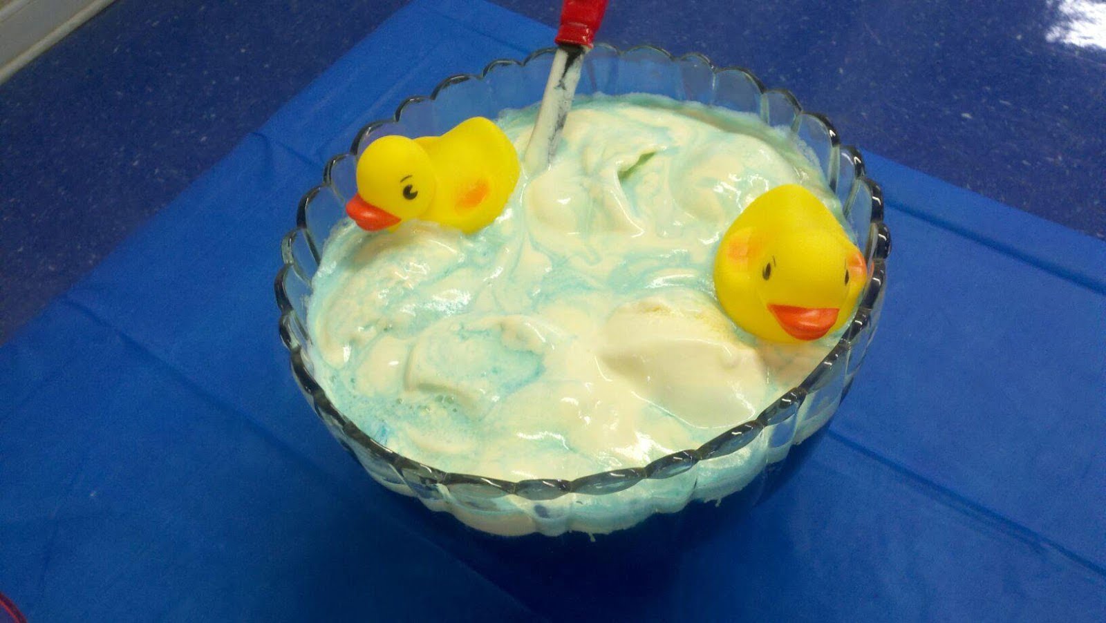 Melting Blue Baby Shower Punch Ideas