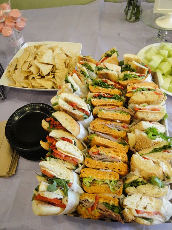 Mini Sandwich And Crackers Baby Shower Finger Food