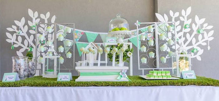Modern Vintage Baby Shower Decoration For Baby Boys