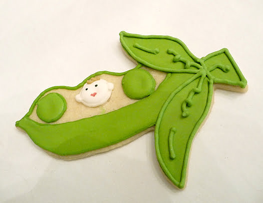 Pea In The Pot Baby Shower Cookies Ideas