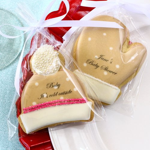 Personalized Cookie Favors For Winter Baby Shower