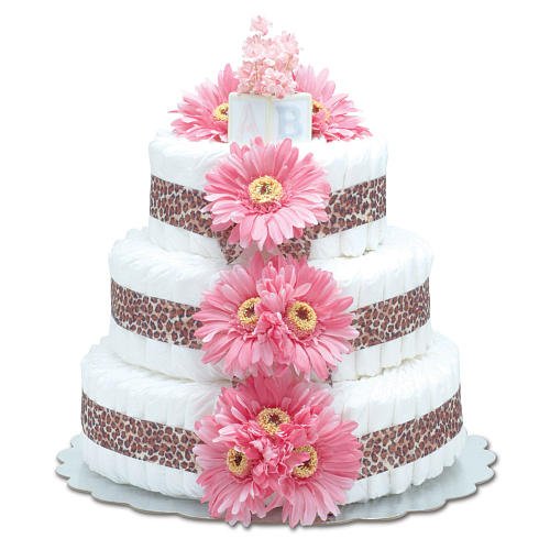 Pink Bloomers Baby Shower Diaper Cakes For Girls