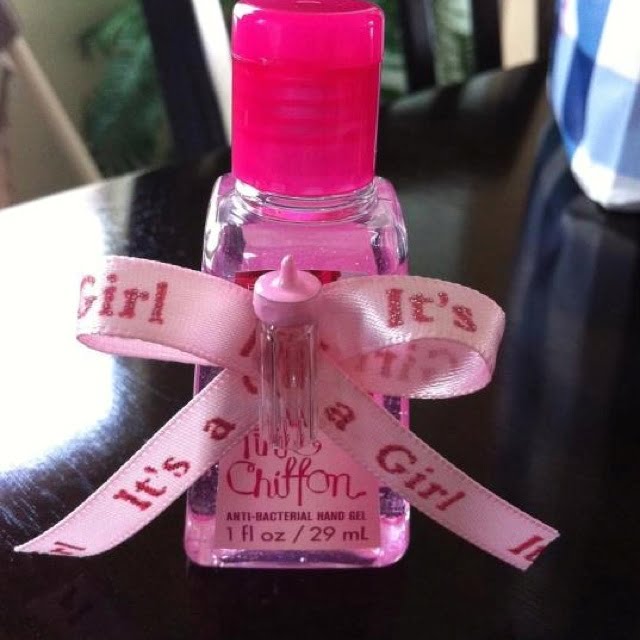 Pink Handsanitizers Baby Shower Favors For Girls