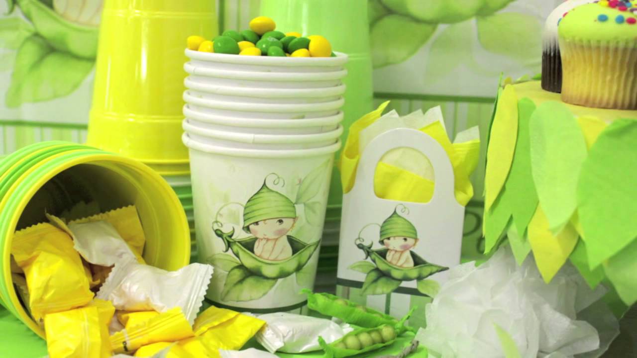 Two Peas In A Pod Baby Shower Party Supplies