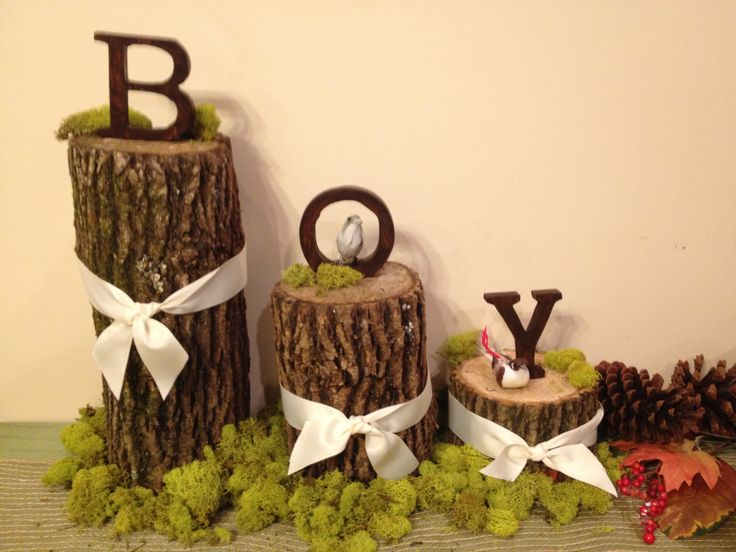 Woodland Themed Baby Shower Centerpieces