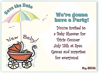 save the date templates free baby shower