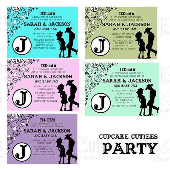 wedding coed baby shower invitations