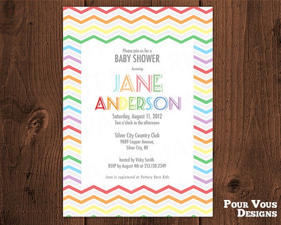 colorful email baby shower invitations