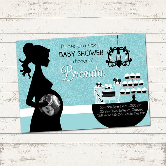 mom fancy baby shower invitations