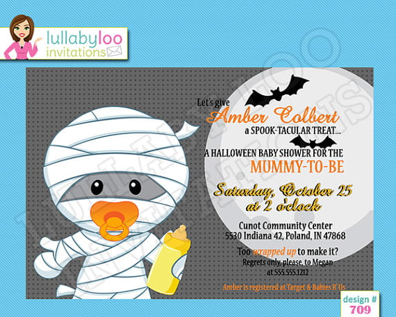 mummy cute cheap baby shower invitations