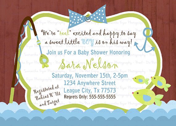 fish when to send baby shower invitations