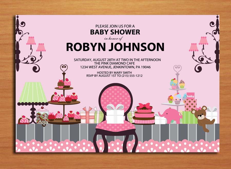 food free printable baby shower invitations for girls