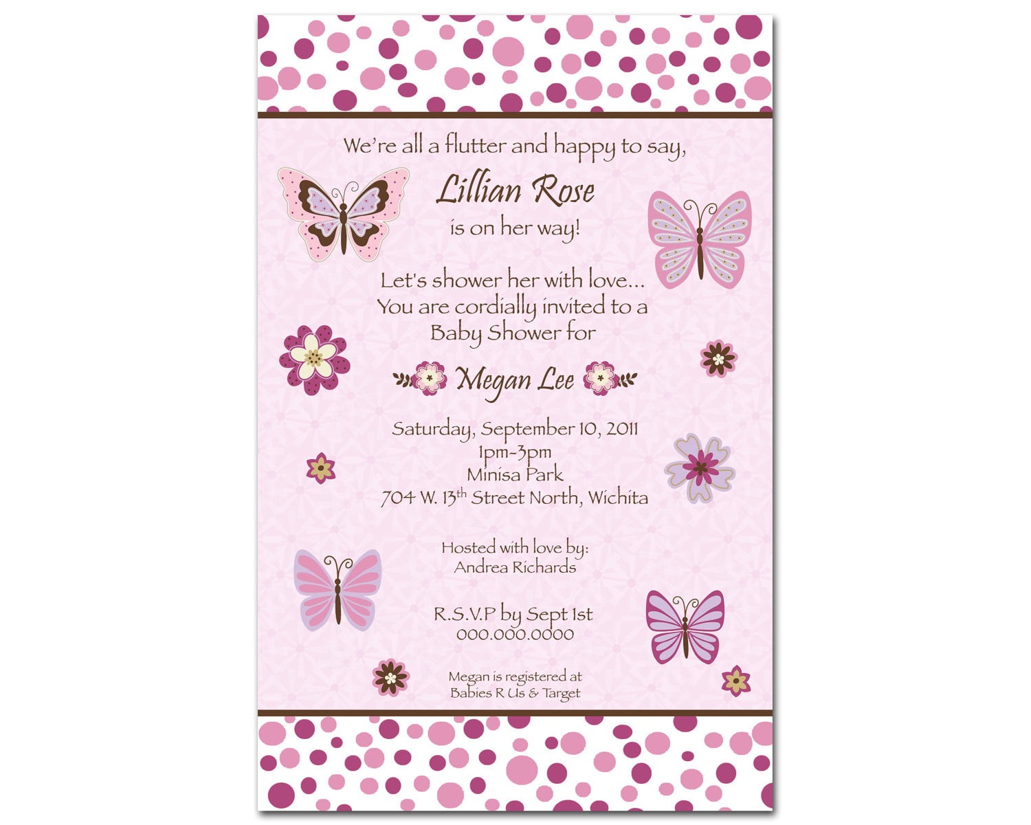 Saying For Baby Shower Invitations Girl 9