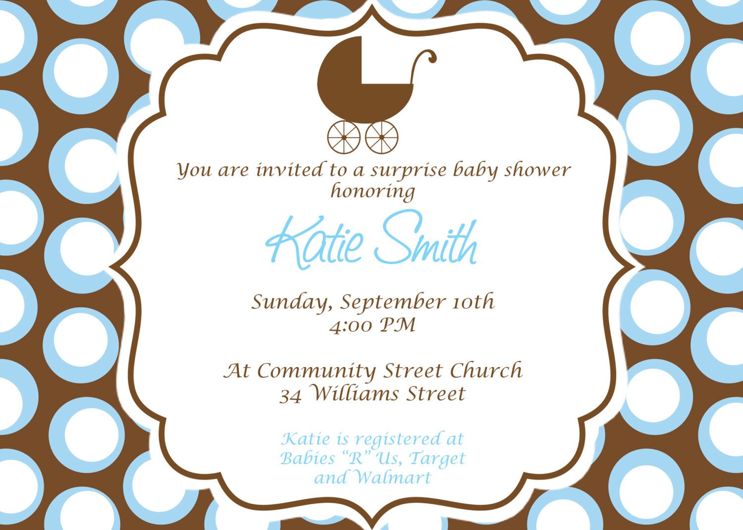 cart baby shower email invitations