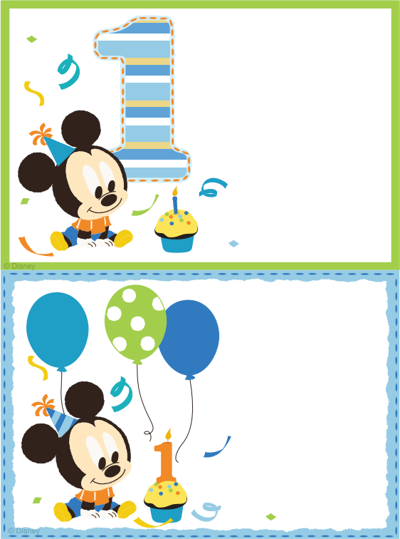 Free Printable Mickey Mouse Blank Invitation Template
