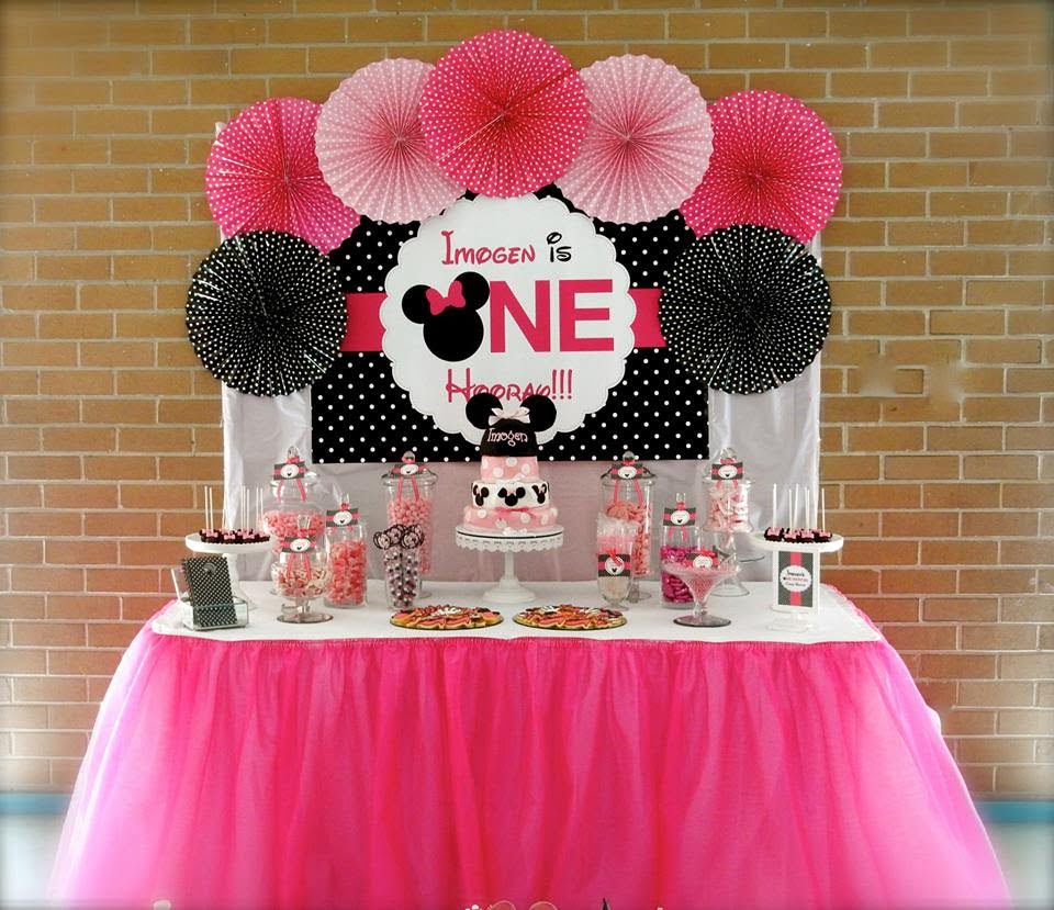 Minnie Mouse 1st Baby Shower Invitation Ideas Free Printable