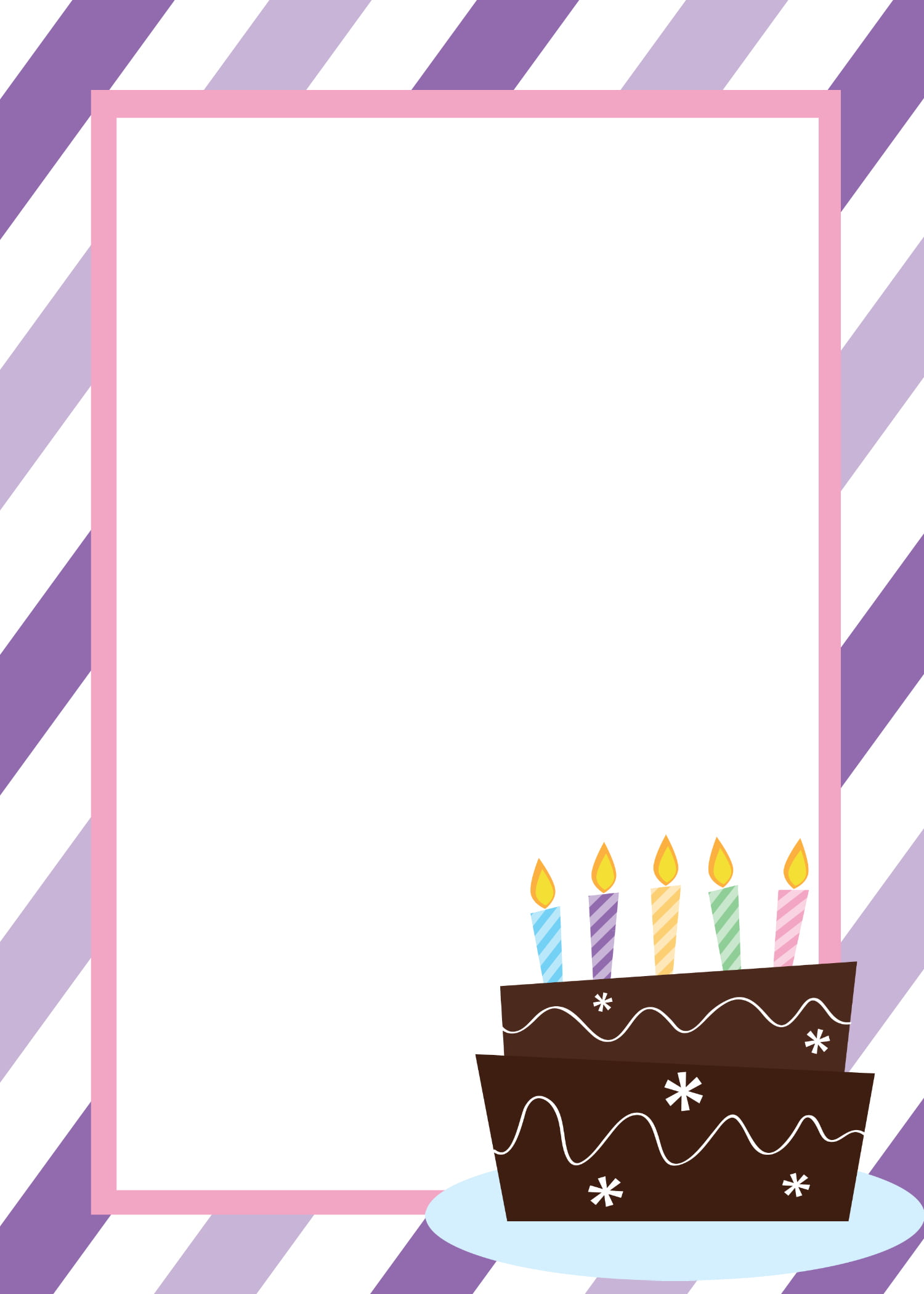 Free Printable Birthday Template