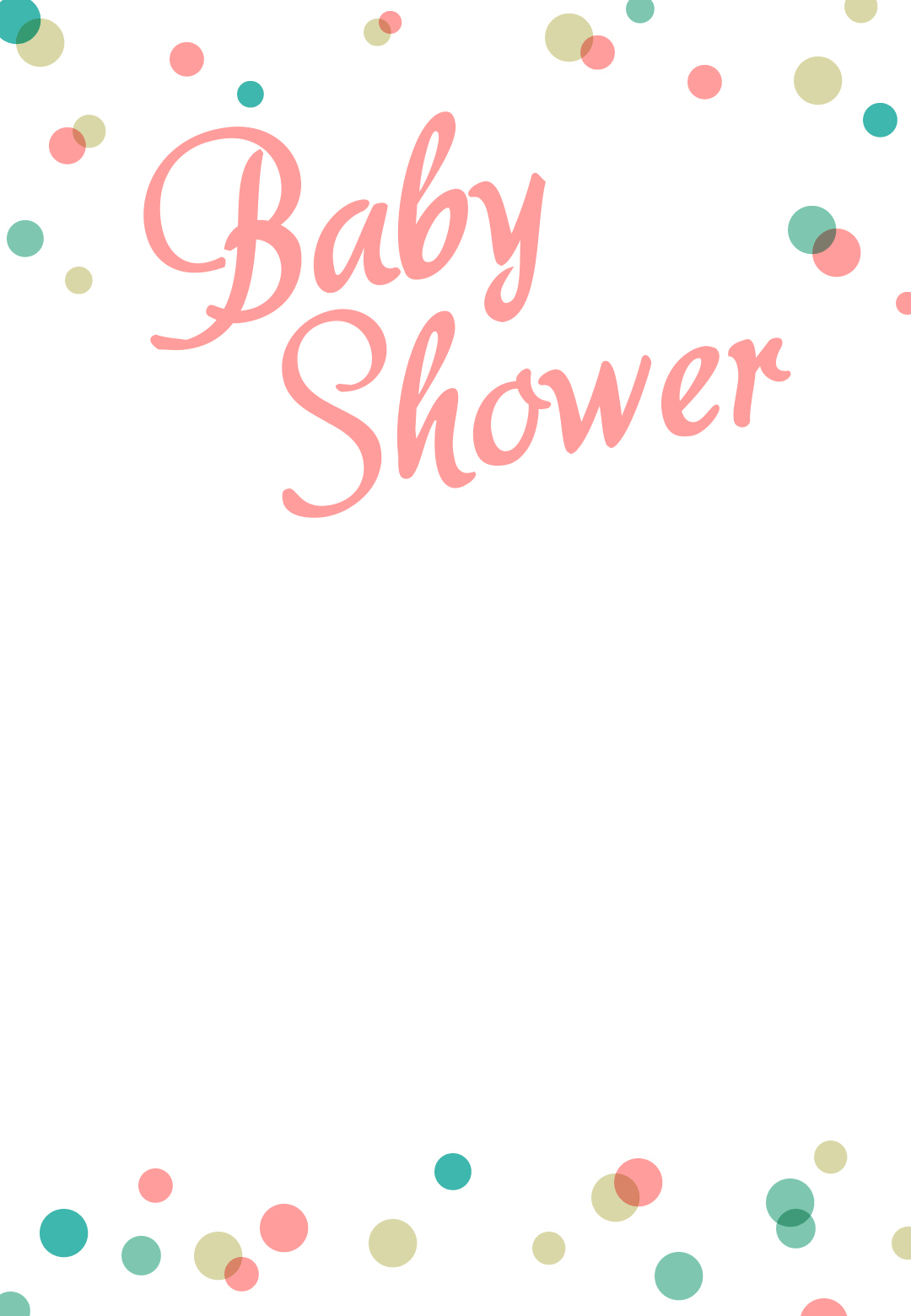 Baby Shower Invitation Template Free Download