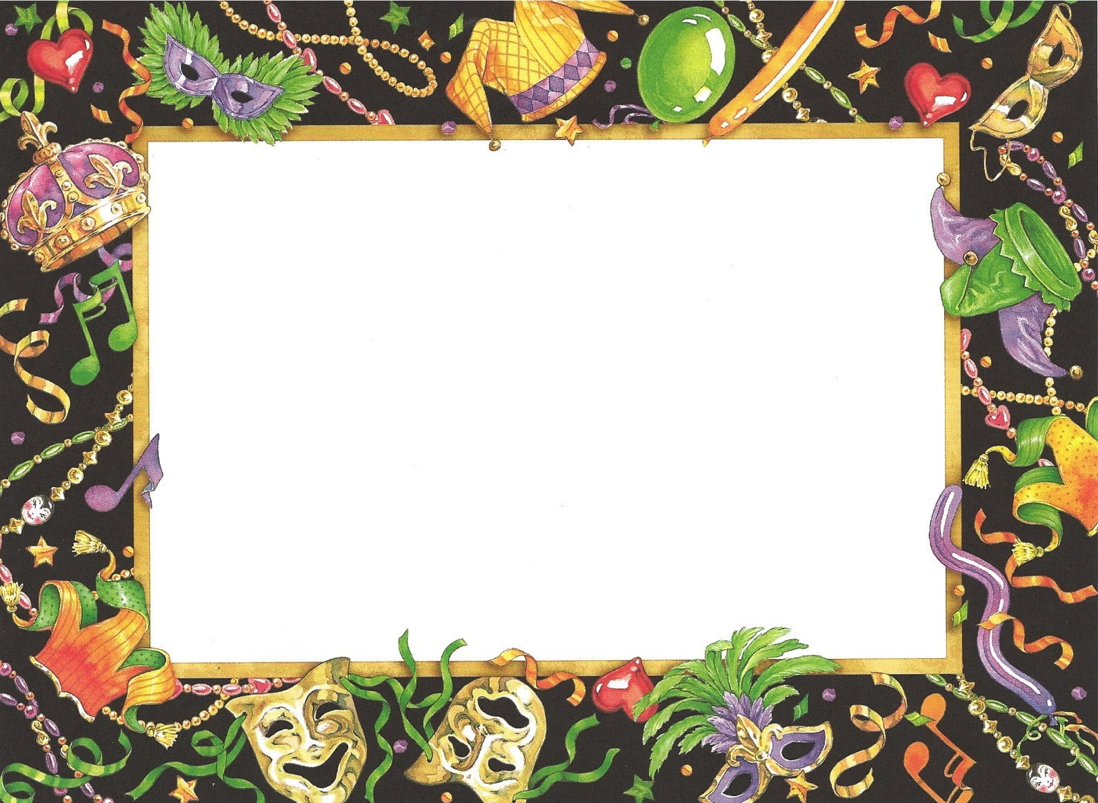 Free Printable Mardi Gras Baby Shower Invitation Idea FREE Printable