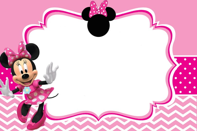 Free Printable Customized Minnie Mouse Baby Shower Invitation Template 