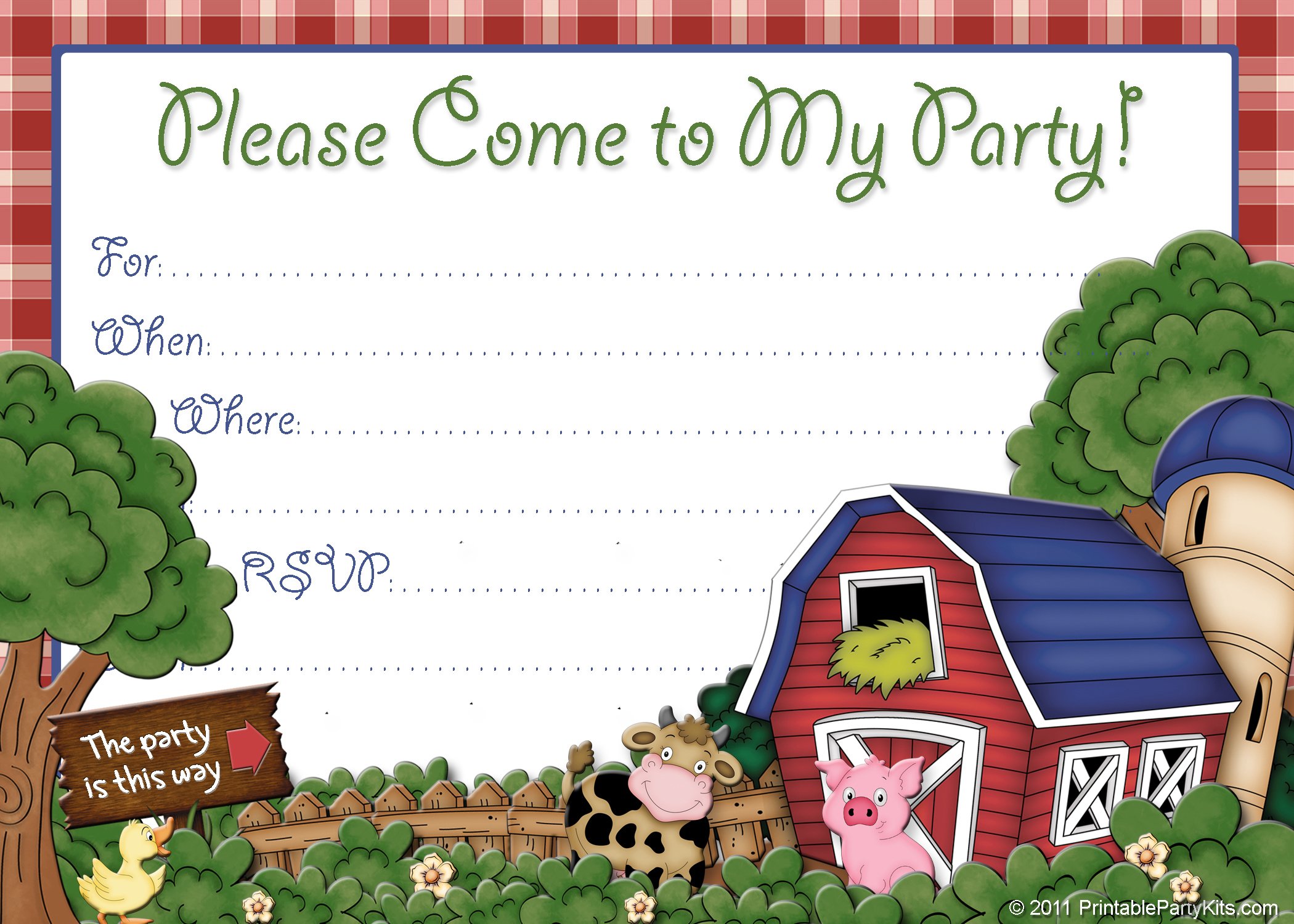 farm baby shower invitations