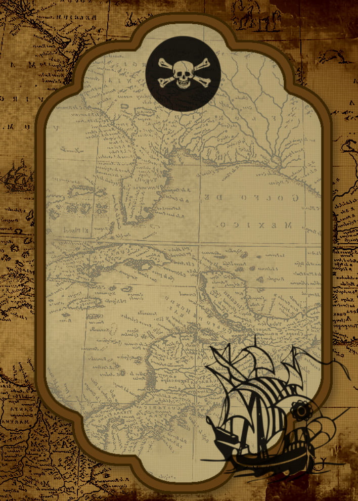 Pirate Invitation Template 4