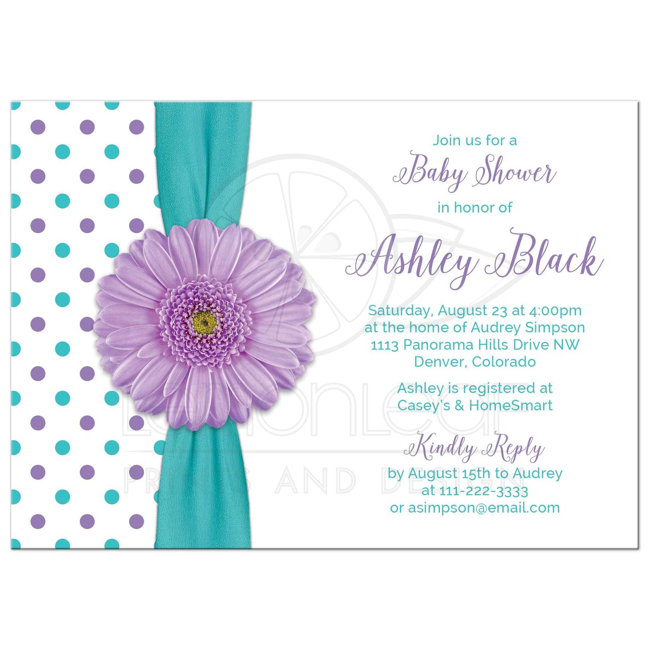 Free Printable Daisy Baby Shower Invitation Idea | FREE Printable Baby