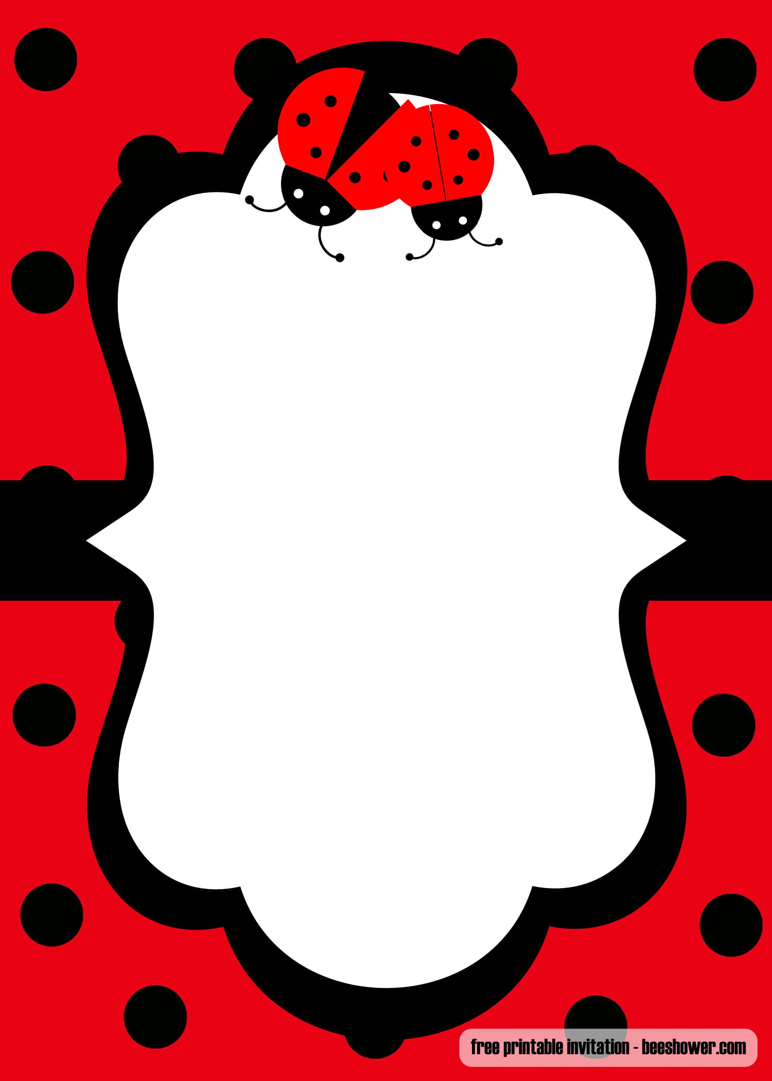 FREE Printable Ladybug Baby Shower Invitations Templates FREE FREE Printable Ladybug Baby Shower Invitations Templates FREE