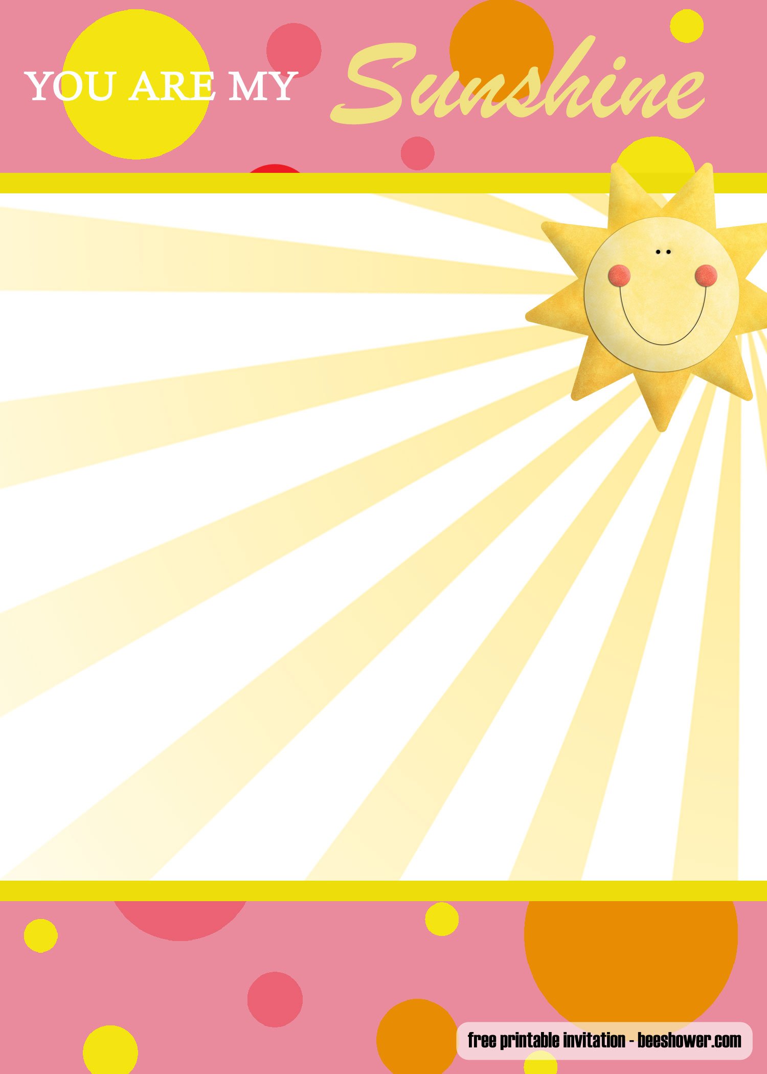 sunshine baby shower invites