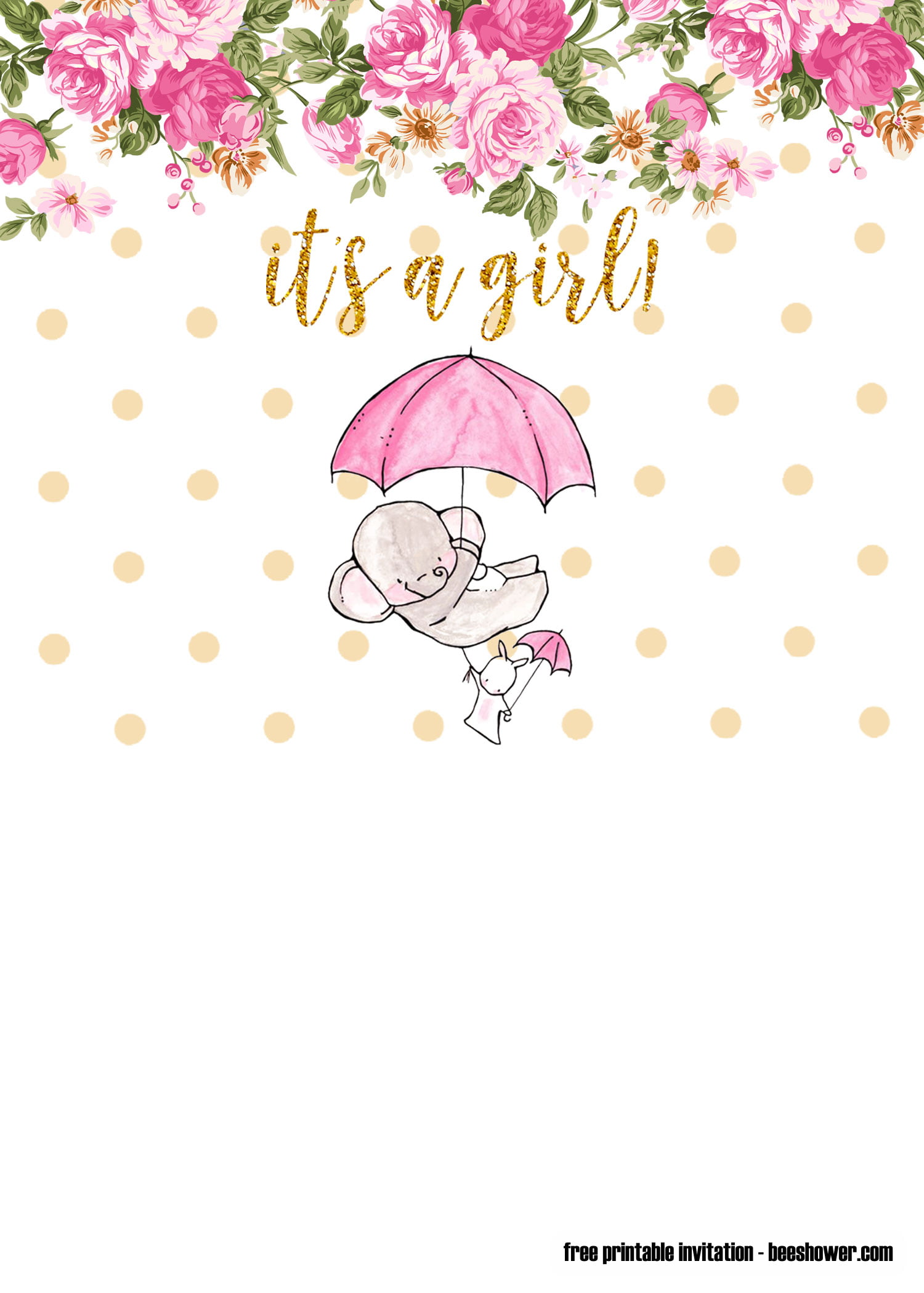 Free Printable Baby Invitations For Girl
