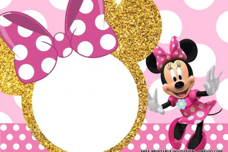 Minnie Mouse Baby Shower Invitations Free Template from www.beeshower.com