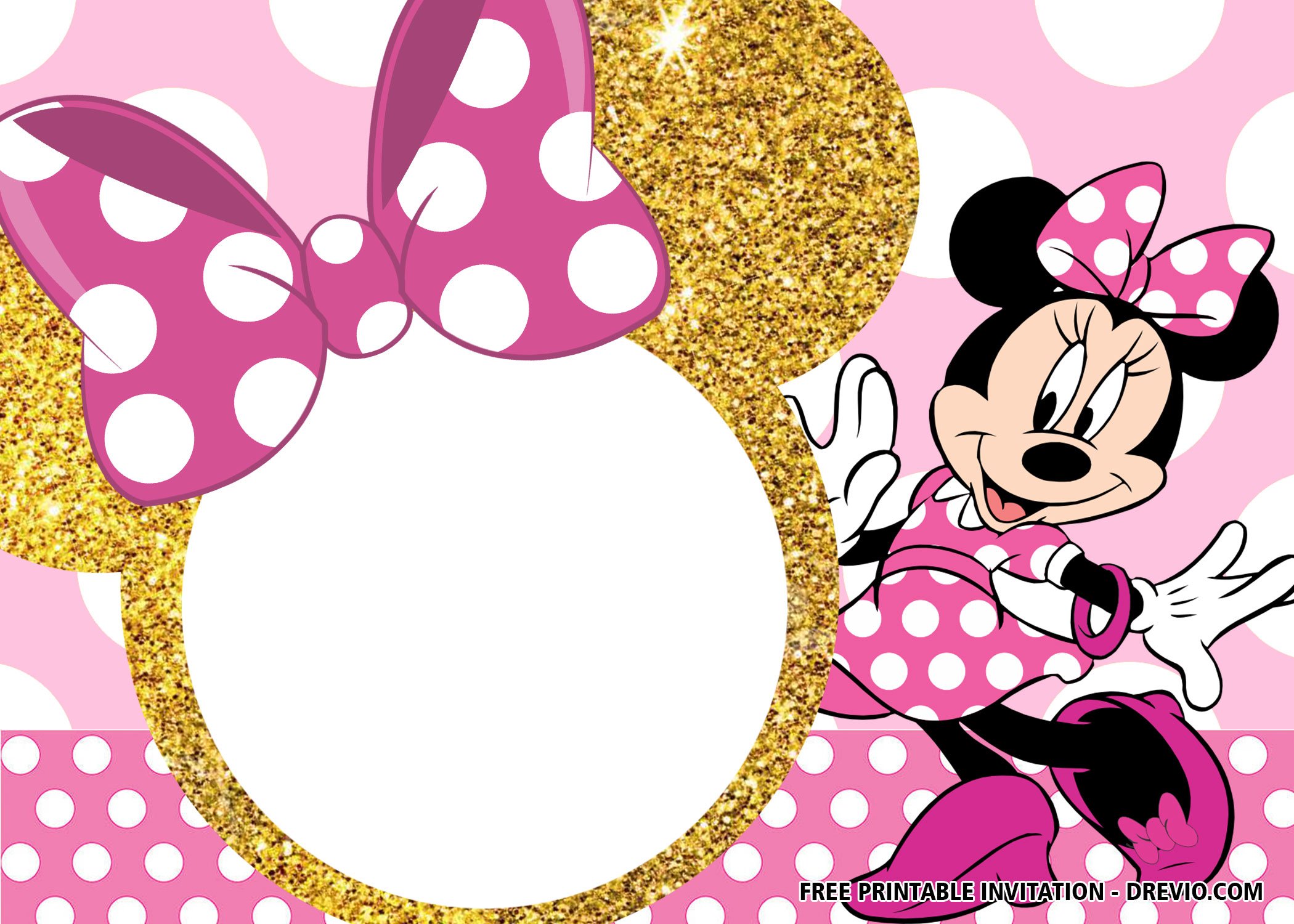 Minnie Mouse Invitation Template Free Download