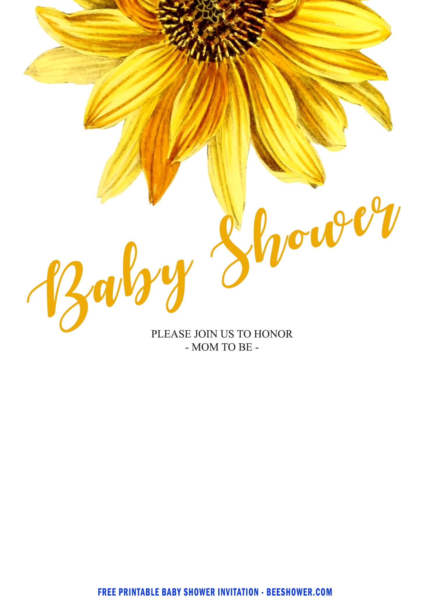 Sunflower Invitations