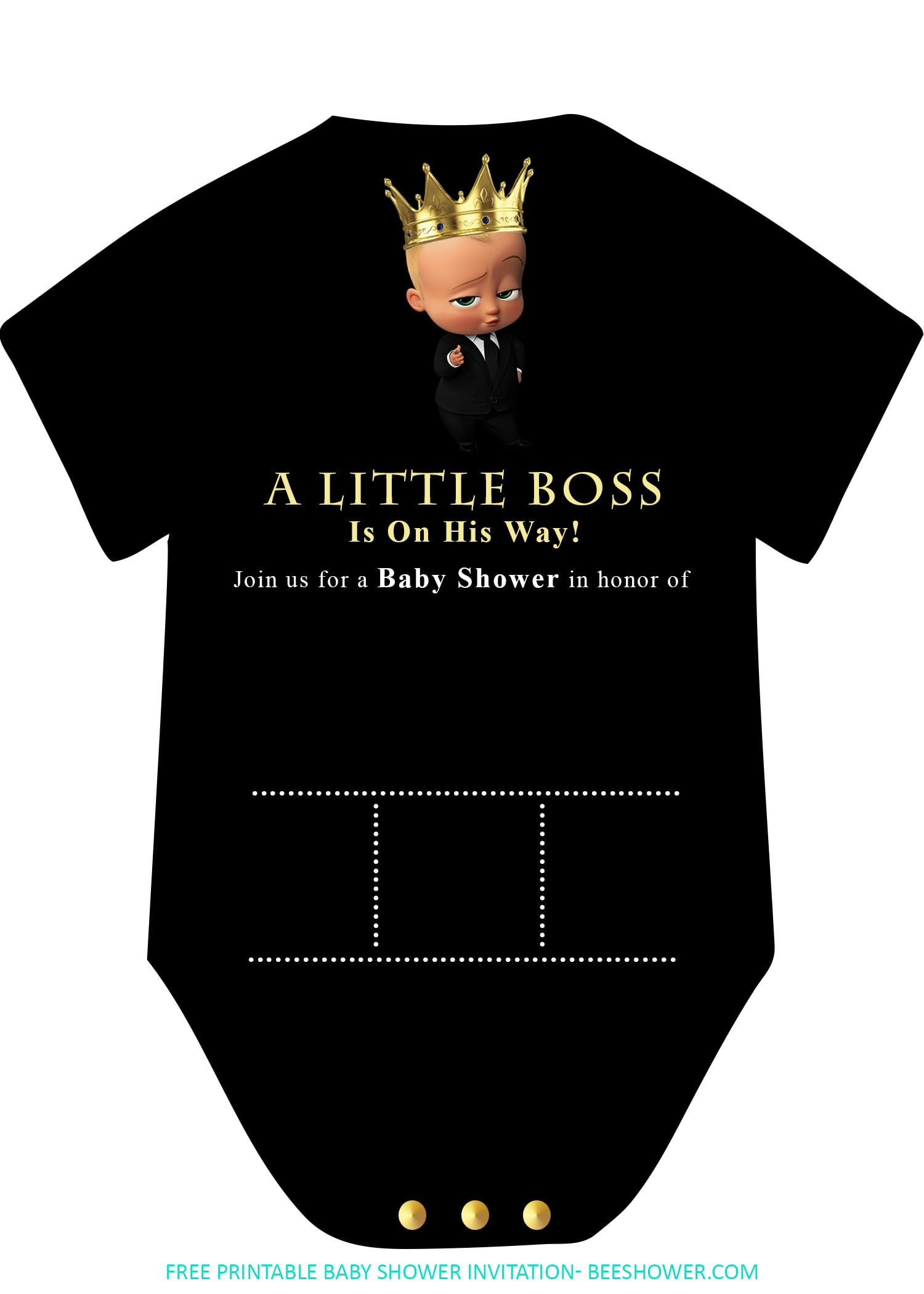 boss baby shower invitations