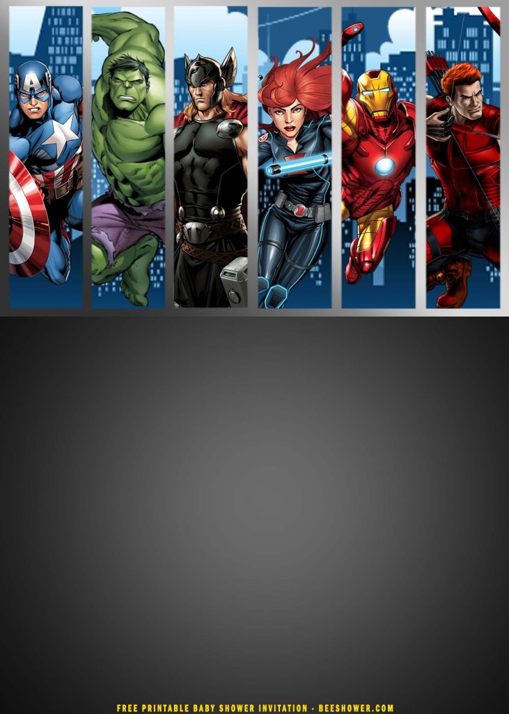 (FREE Printable) – Avengers Birthday Invitation Templates ...