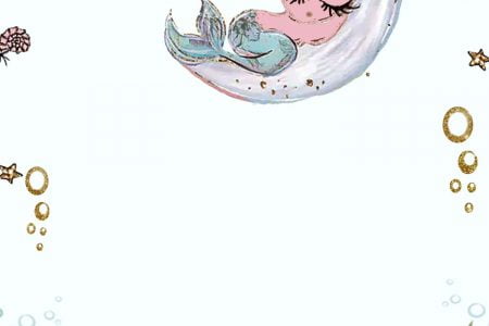 mermaid baby shower invitations free
