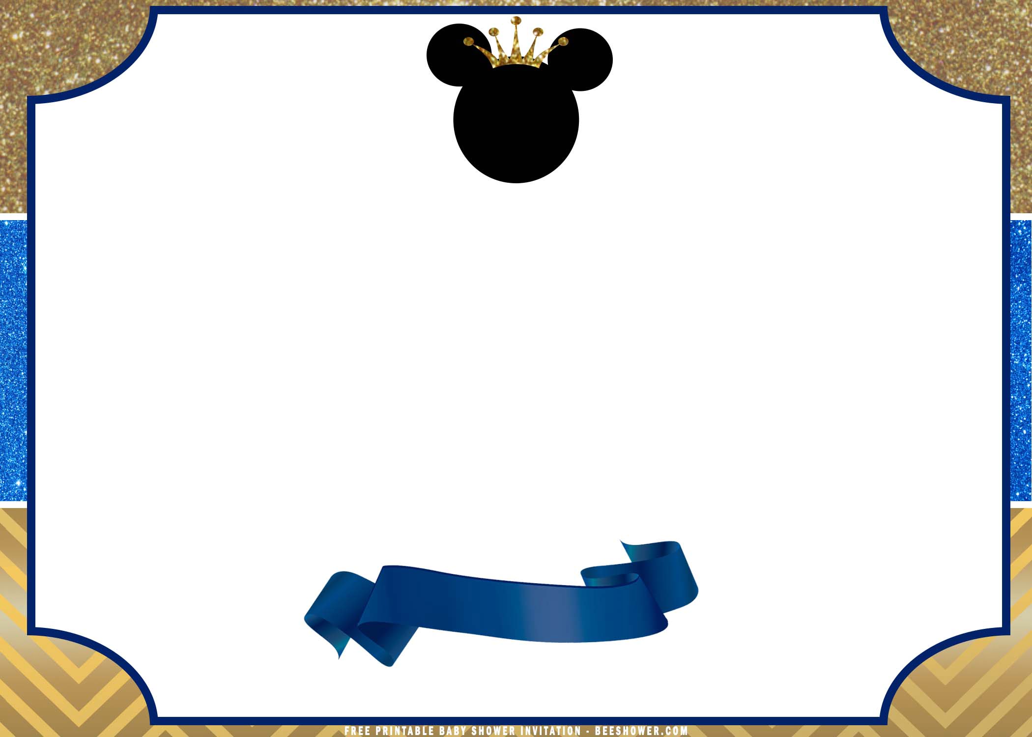 Baby Mickey Invitation Template from www.beeshower.com